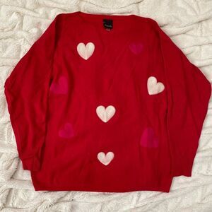 Aaeda heart crewneck sweater